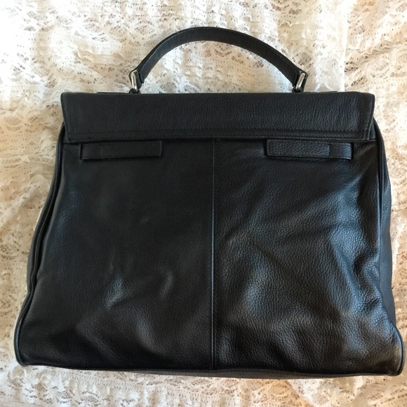 Fossil Black Leather Satchel - Picture 3 of 7